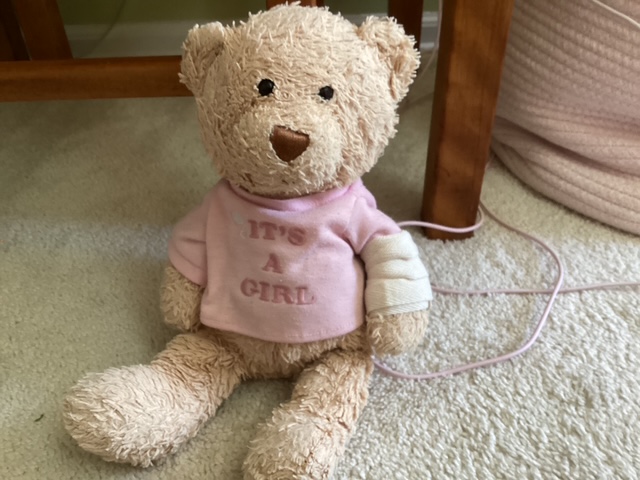 Sadie's Bear with bandage